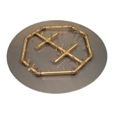 Octagonal Brass Burner/Circular Plate - CFBO280